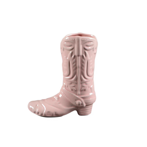 Cowboy Boot Flower Vase