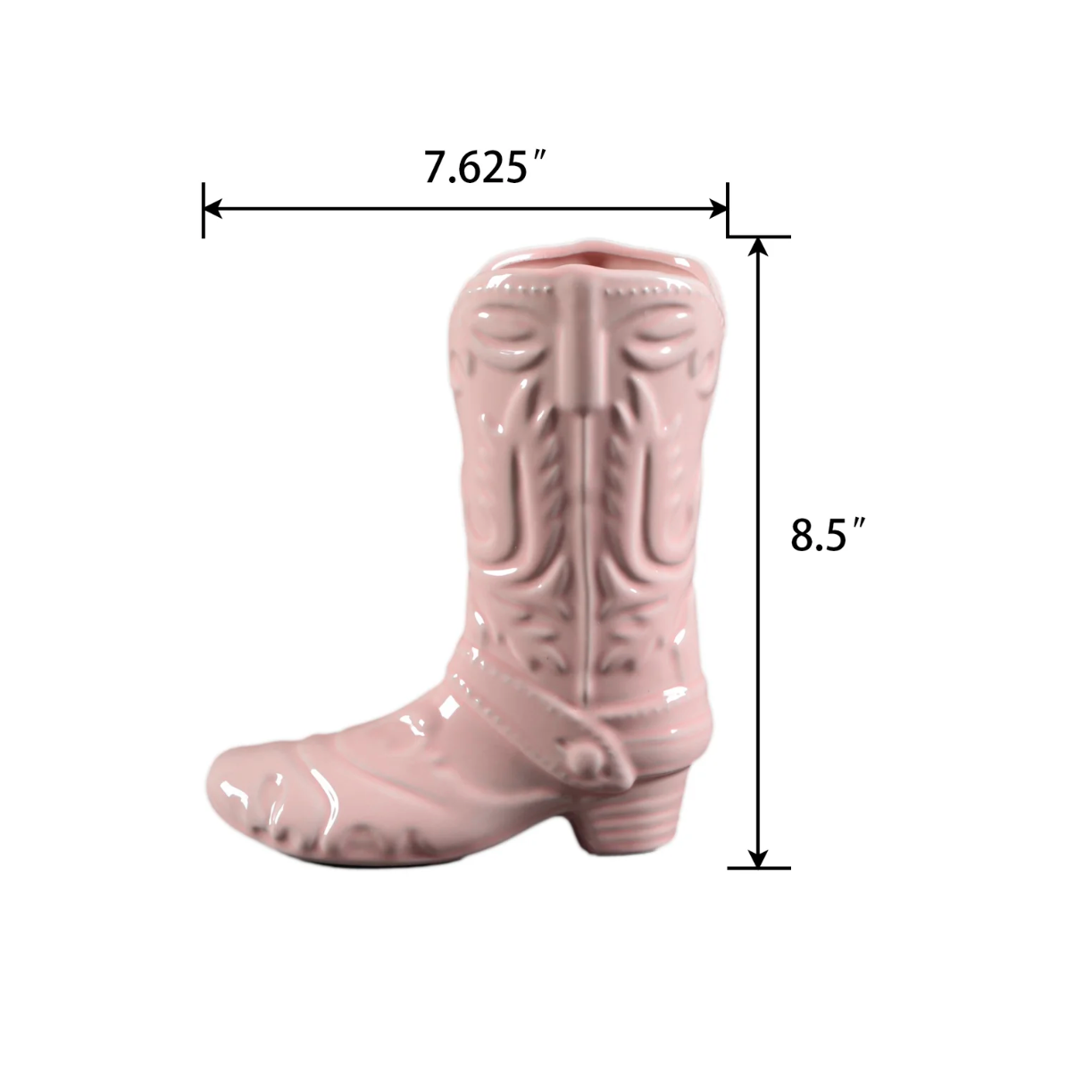 Cowboy Boot Flower Vase