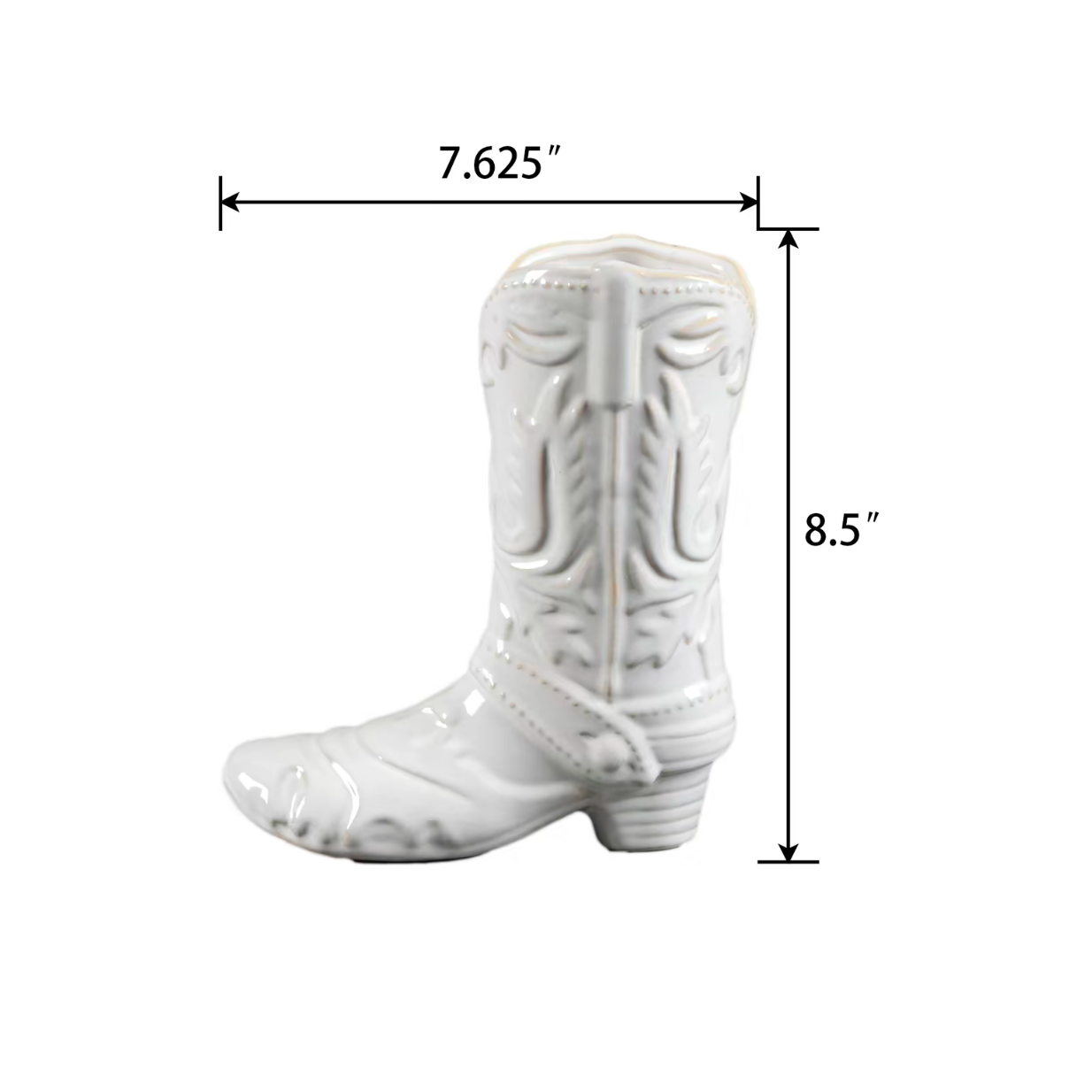 Cowboy Boot Flower Vase