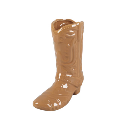 Cowboy Boot Flower Vase