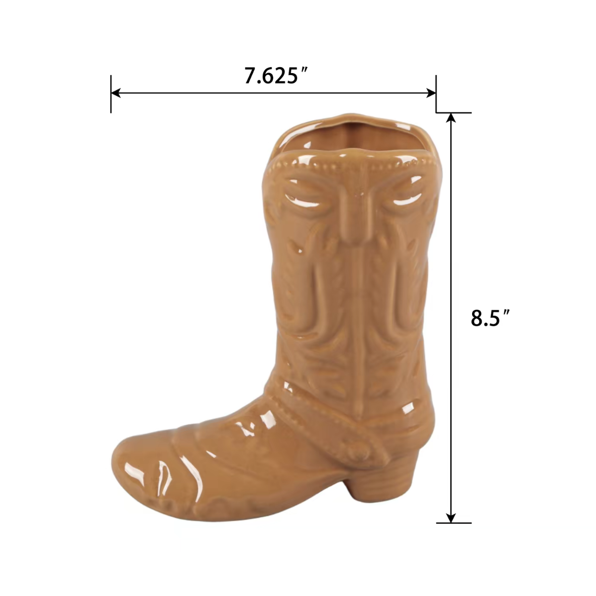 Cowboy Boot Flower Vase